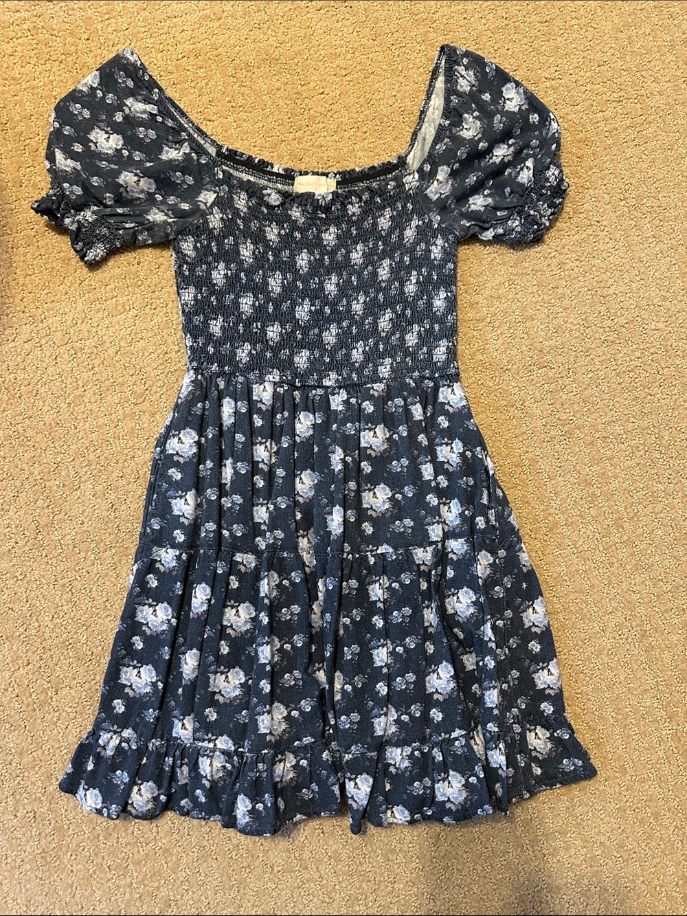 Altar'd State Navy Blue Floral Dress
